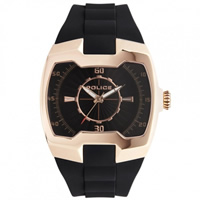 Buy Police Watches PL.13452JSR-02 Police Mens Endeavor Black & Gold Watch online