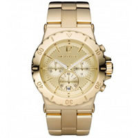 Buy Michael Kors Watches Unisex Chronograph Gold Tone Ion Plated Watch MK5313 online