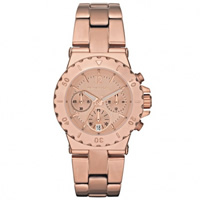 Buy Michael Kors Watches Ladies Chronograph Bronze PVD Rose Plated Watch MK5499 online