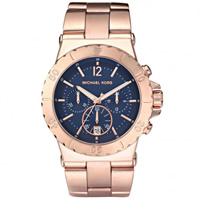 Buy Michael Kors Watches Ladies Chronograph PVD Rose Gold Watch MK5410 online