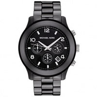 Buy Michael Kors Watches Ladies Chronograph Black Ceramic Watch MK5164 online