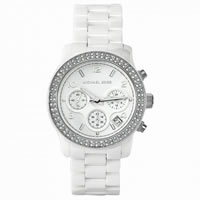 Buy Michael Kors Watches Ladies Chronograph White Ceramic Watch MK5188 online