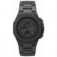 Buy Michael Kors Watches Mens Chronograph Black ION Plated Stainless Steel Watch MK8198 online