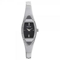 Buy Accurist Watches Ladies Silver & Black Watch LB1458B online