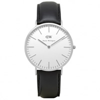 Buy Daniel Wellington 0206DW Classic Sheffield Gents Black Leather Watch online