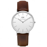 Buy Daniel Wellington 0209DW Classic Bristol Gents Brown Leather Watch online