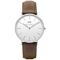 Buy Daniel Wellington 0210DW Classic Cardiff Gents Brown Leather Watch online