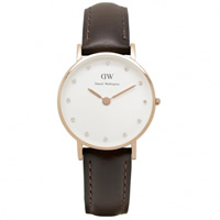 Buy Daniel Wellington 0903DW Classy Bristol Ladies Brown Leather Watch online