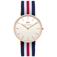 Buy Daniel Wellington 0502DW Classic Nato Canterbury Ladies Nylon Watch online