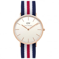 Buy Daniel Wellington 0102DW Classic Nato Canterbury Gents Nylon Watch online