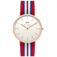 Buy Daniel Wellington 0112DW Classic Nato Exeter Gents Nylon Watch online