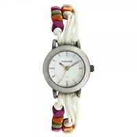 Buy Kahuna Watches White & Multi-coloured bead Ladies Watch KLF-0015L online
