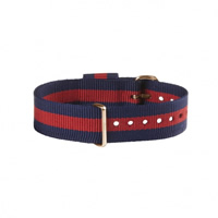 Buy Daniel Wellington 0701DW Nato Oxford Rose Ladies Blue and Red Nylon Strap online