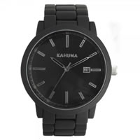 Buy Kahuna Watches Black steel Gents Watch KGB-0007G online