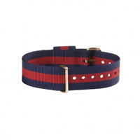 Buy Daniel Wellington 0301DW Nato Oxford Rose Gents Blue and Red Nylon Strap online