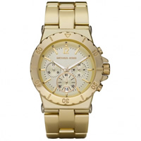 Buy Michael Kors Watches Unisex Chronograph Gold Tone Ion Plated Watch MK5463 online