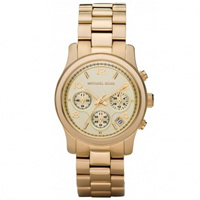 Buy Michael Kors Watches Ladies Chronograph Gold Tone Plated Watch MK5055 online