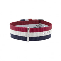 Buy Daniel Wellington 0403DW Nato Cambridge Silver Gents Nylon Strap online