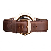 Buy Daniel Wellington 0309DW Classic Bristol Rose Gents Brown Leather Strap online