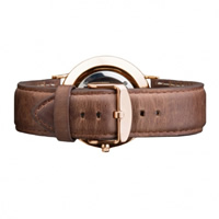 Buy Daniel Wellington 0310DW Classic Cardiff Rose Gents Brown Leather Strap online