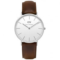 Buy Daniel Wellington 0611DW Classic Bristol Ladies Brown Leather Watch online