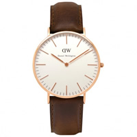 Buy Daniel Wellington 0511DW Classic Bristol Ladies Brown Leather Watch online