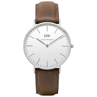 Buy Daniel Wellington 0612DW Classic Cardiff Ladies Brown Leather Watch online
