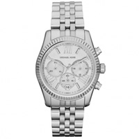 Buy Armani Watches Ladies Chronograph Silver Watch MK5555 online