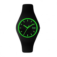 Buy Ice-Watch ICE.CY.GN.U.S.13 Ice Unisex Black & Green Silicone Strap Watch online