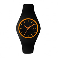 Buy Ice-Watch ICE.CY.OE.U.S.13 Ice Unisex Black & Orange Silicone Strap Watch online