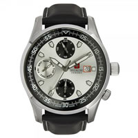 Buy Swiss Military 06-4192-04-001 Swiss Discovery Multifunctional Black Leather Gents Watch online