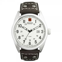 Buy Swiss Military 06-4181-04-001 Swiss Sergeant Genuine Brown leather Gents Watch online