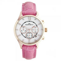 Buy Kennett Watches LWSAVWHGOLPK Ladies Savro Gold Tone & Hot Pink Watch online