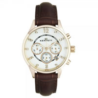 Buy Kennett Watches LWSAVWHGOLBR Ladies Savro Gold Tone & Brown Watch online