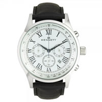 Buy Kennett Watches WSAVSILWHBK Gents Savro White & Black Watch online