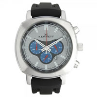 Buy Kennett Watches WCHABKCFBK Gents Challanger Silver & Black Chronograph Watch online