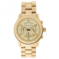 Buy Michael Kors Watches Gents Chronograph Gold Watch MK8077 online