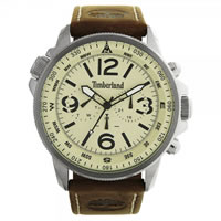 Buy Timberland Watches 13910JS-07 Campton Mens Beige Leather Watch online