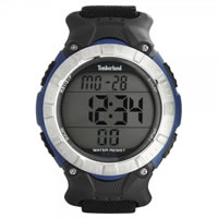 Buy Timberland Watches 133551JPBLS-04 Ossipee Mens Black & Blue Nylon Strap Watch online