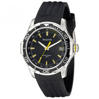 Buy Accurist Watches Black Silicone Gents Sports Watch MS860BB online