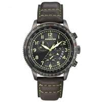 Buy Timex Watches Brown leather strap Gents Expedition Military Field Chronograph Watch T49895SU online