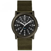Buy Timex Watches Green Nylon Strap Unisex Classics Camper Watch T417114E online