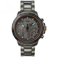 Buy Timex Watches Ion-Plated Stainless Steel Gents Linear Chronograph Quartz Watch T2P273 online