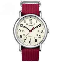 Buy Timex Watches Red Nylon Strap Unisex Classics Camper Watch T2N751 online