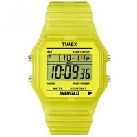 Buy Timex Watches Lime Silicone Strap Unisex Classic Digital Watch T2N808 online