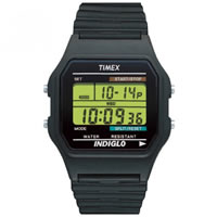 Buy Timex Watches Black Silicone Strap Unisex Classic Digital Watch T75961 online