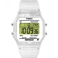 Buy Timex Watches Transparent Silicone Strap Unisex Classic Digital Watch T2N803 online