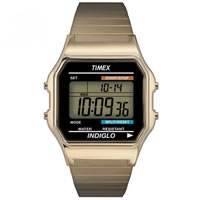 Buy Timex Watches Gold Tone Case & Expansion Bracelet Classic Digital Watch T78677 online