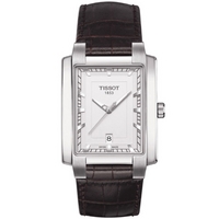 Buy Tissot Gents T-Trend Brown Leather Strap Watch T061.510.16.031.00 online