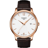 Buy Tissot Gents Traditional Rose Gold Tone Steel Watch T063.610.36.037.00 online